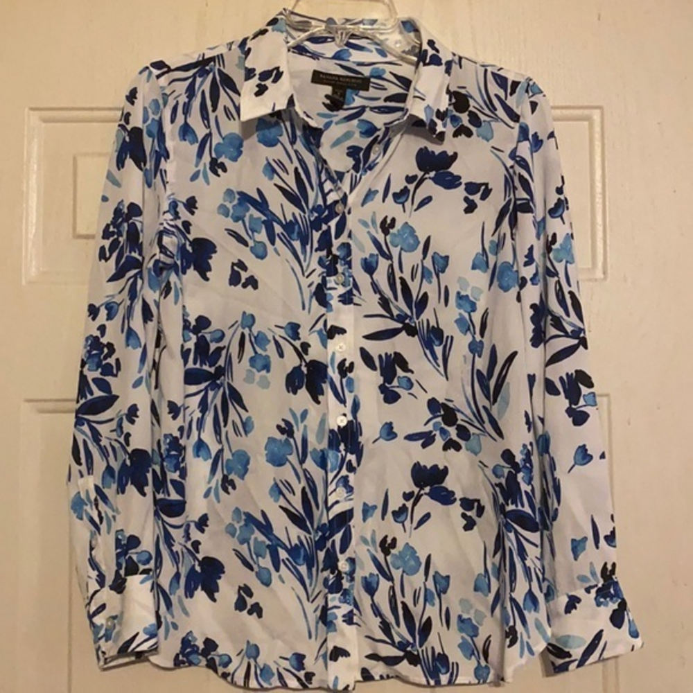 Banana Republic Button Down Floral Top